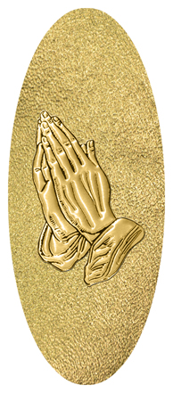 Gold Praying Hands Shimmer Gold
